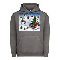 Pigment Tornado christmas santa deer and presents Urban Hoodie - BundleAndBundleShop