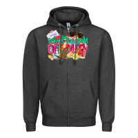 Charcoal Heather School counselor off duty Zipper Hoodie - NancyCooperArtShop