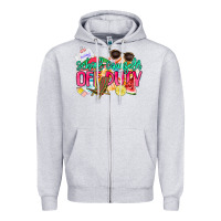 Heather Grey School counselor off duty Zipper Hoodie - NancyCooperArtShop