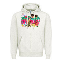 Oatmeal Heather School counselor off duty Zipper Hoodie - NancyCooperArtShop