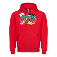 Red School counselor off duty Zipper Hoodie - NancyCooperArtShop