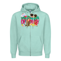 Seafoam School counselor off duty Zipper Hoodie - NancyCooperArtShop