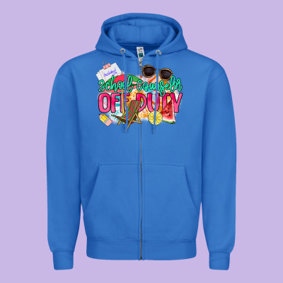 School Counselor Off Duty Zipper Hoodie Designed By Nancycooperartshop