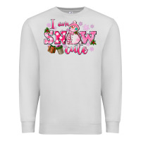 Dove Grey i am snow cute Premium Sweatshirt - CowGirlArtShop