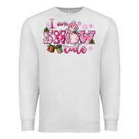Oatmeal Heather i am snow cute Premium Sweatshirt - CowGirlArtShop