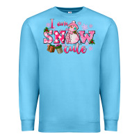 Ocean Blue i am snow cute Premium Sweatshirt - CowGirlArtShop