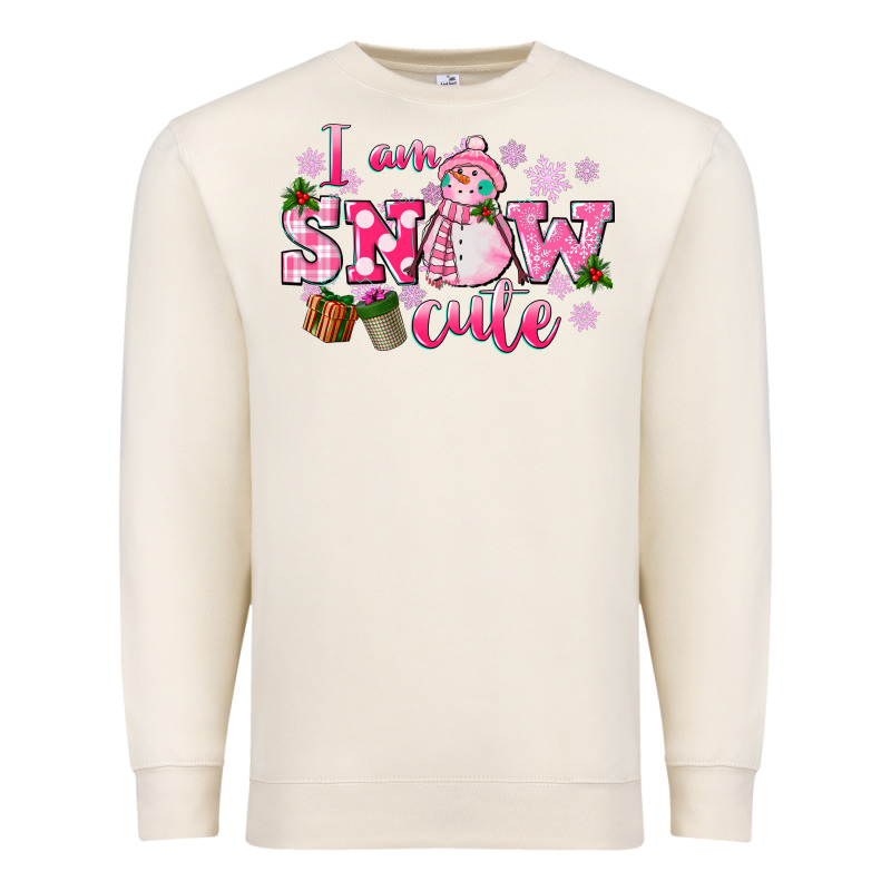 I Am Snow Cute Premium Sweatshirt by CowGirlArtShop | Teevron