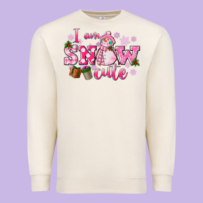 I Am Snow Cute Premium Sweatshirt Designed By Cowgirlartshop