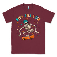 Burgundy ride till i die Classic Tee - MaliasSmallBusiness
