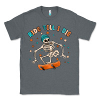 Charcoal Heather ride till i die Classic Tee - MaliasSmallBusiness