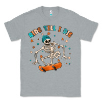 Heather Grey ride till i die Classic Tee - MaliasSmallBusiness