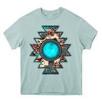 Arona aztec leopard turquoise gemstone Heavy Core Tee - JahusDesignShop