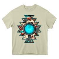 Mossy aztec leopard turquoise gemstone Heavy Core Tee - JahusDesignShop