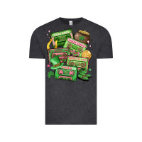 Vintage Black st patrick's day cassette tapes Vintage Tee - MaliasSmallBusiness