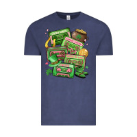 Vintage Denim st patrick's day cassette tapes Vintage Tee - MaliasSmallBusiness