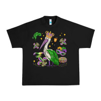 Black mardi gras pelican Urban Heavy Tee - MaliasSmallBusiness