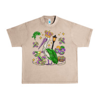 French Oak mardi gras pelican Urban Heavy Tee - MaliasSmallBusiness