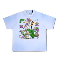 Grape Ice mardi gras pelican Urban Heavy Tee - MaliasSmallBusiness