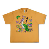 Peanut Butter mardi gras pelican Urban Heavy Tee - MaliasSmallBusiness