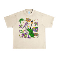 Sandshell mardi gras pelican Urban Heavy Tee - MaliasSmallBusiness