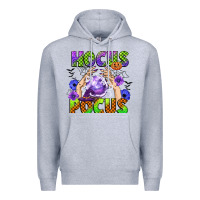 Heather Grey hocus pocus Premium Hoodie - CowGirlArtShop