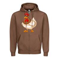 Chestnut cute chicken Zipper Hoodie - texasbilliewilder