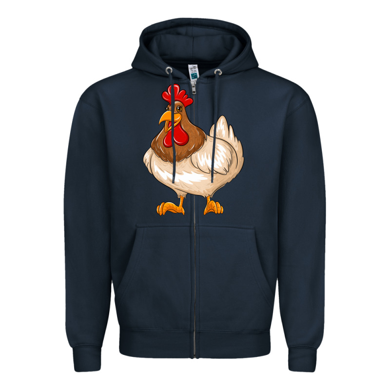 Cute Chicken Zipper Hoodie by texasbilliewilder | Teevron