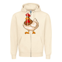 Sandshell cute chicken Zipper Hoodie - texasbilliewilder