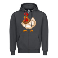 Smoke cute chicken Zipper Hoodie - texasbilliewilder