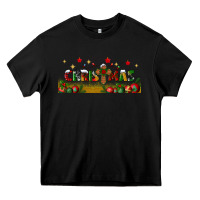Black christmas with christmas cross libbey glass Heavy Core Tee - BundleAndBundleShop