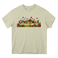 Mossy christmas with christmas cross libbey glass Heavy Core Tee - BundleAndBundleShop