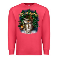 Cardinal let it snow Premium Sweatshirt - CowGirlArtShop