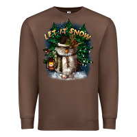 Chestnut let it snow Premium Sweatshirt - CowGirlArtShop