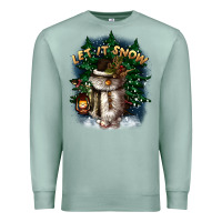 Seafoam let it snow Premium Sweatshirt - CowGirlArtShop
