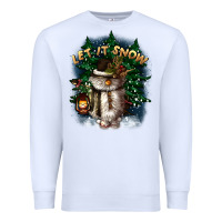 White let it snow Premium Sweatshirt - CowGirlArtShop