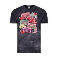 Cloud Black valentines day cassette tapes Vintage Tee - MaliasSmallBusiness