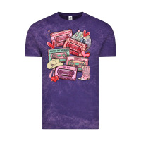 Cloud Purple valentines day cassette tapes Vintage Tee - MaliasSmallBusiness