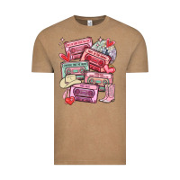 Vintage Coffee valentines day cassette tapes Vintage Tee - MaliasSmallBusiness