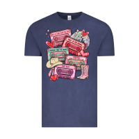 Vintage Denim valentines day cassette tapes Vintage Tee - MaliasSmallBusiness