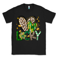 Black Lucky Saint Patricks Day Classic Tee - CowhideDigitalArt