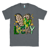 Charcoal Heather Lucky Saint Patricks Day Classic Tee - CowhideDigitalArt
