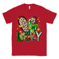 Red Lucky Saint Patricks Day Classic Tee - CowhideDigitalArt