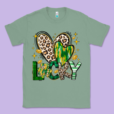 Lucky Saint Patricks Day Classic Tee Designed By Cowhidedigitalart