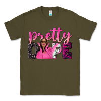 Army Green pretty dope afro woman Classic Tee - NancyCooperArtShop