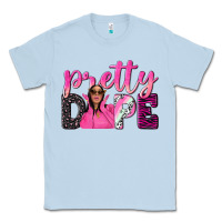 Dusty Blue pretty dope afro woman Classic Tee - NancyCooperArtShop
