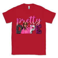 Red pretty dope afro woman Classic Tee - NancyCooperArtShop