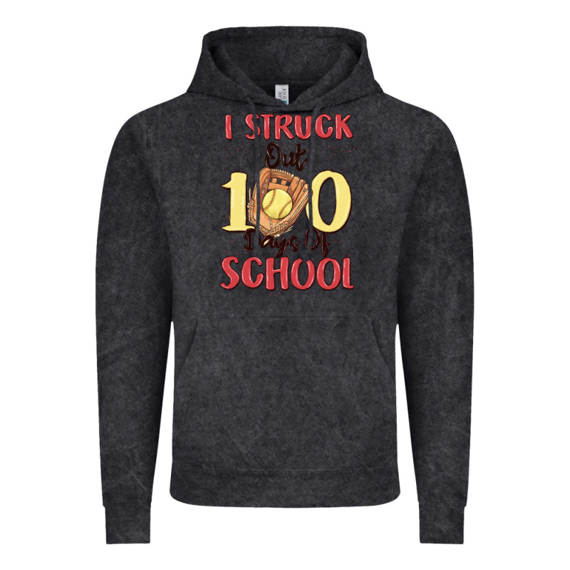 I Struck Out 100 Days Of School Vintage Hoodie by MaliasSmallBusiness | Teevron
