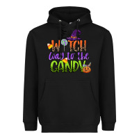 Black witch way to the candy Heavyweight Hoodie - CowGirlArtShop