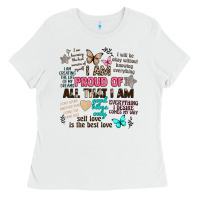 White i am proud of all that i am Ladies Tee - Artiststas