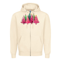 Sandshell christmas tress with lights Zipper Hoodie - texasbilliewilder